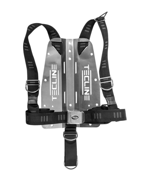 Harness Tecline DIR weich mit 3 mm Edelstahl-Backplate (mit Logo)