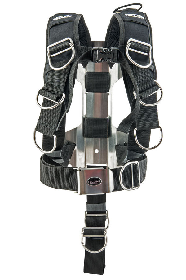 Tecline Komfort-Harness mit H-förmiger 3 mm Mini-Backplate aus Edelstahl
