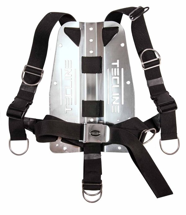 Tecline Harness QR mit 3 mm Edelstanhl-Backplate (mit Logo)